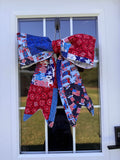 Quilt bow door hanger no. 6