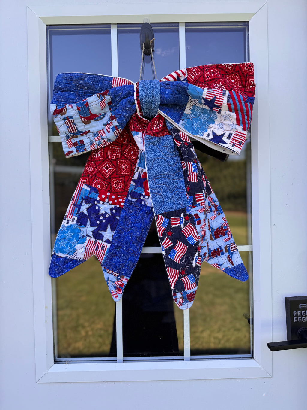 quilt bow door hanger no. 5