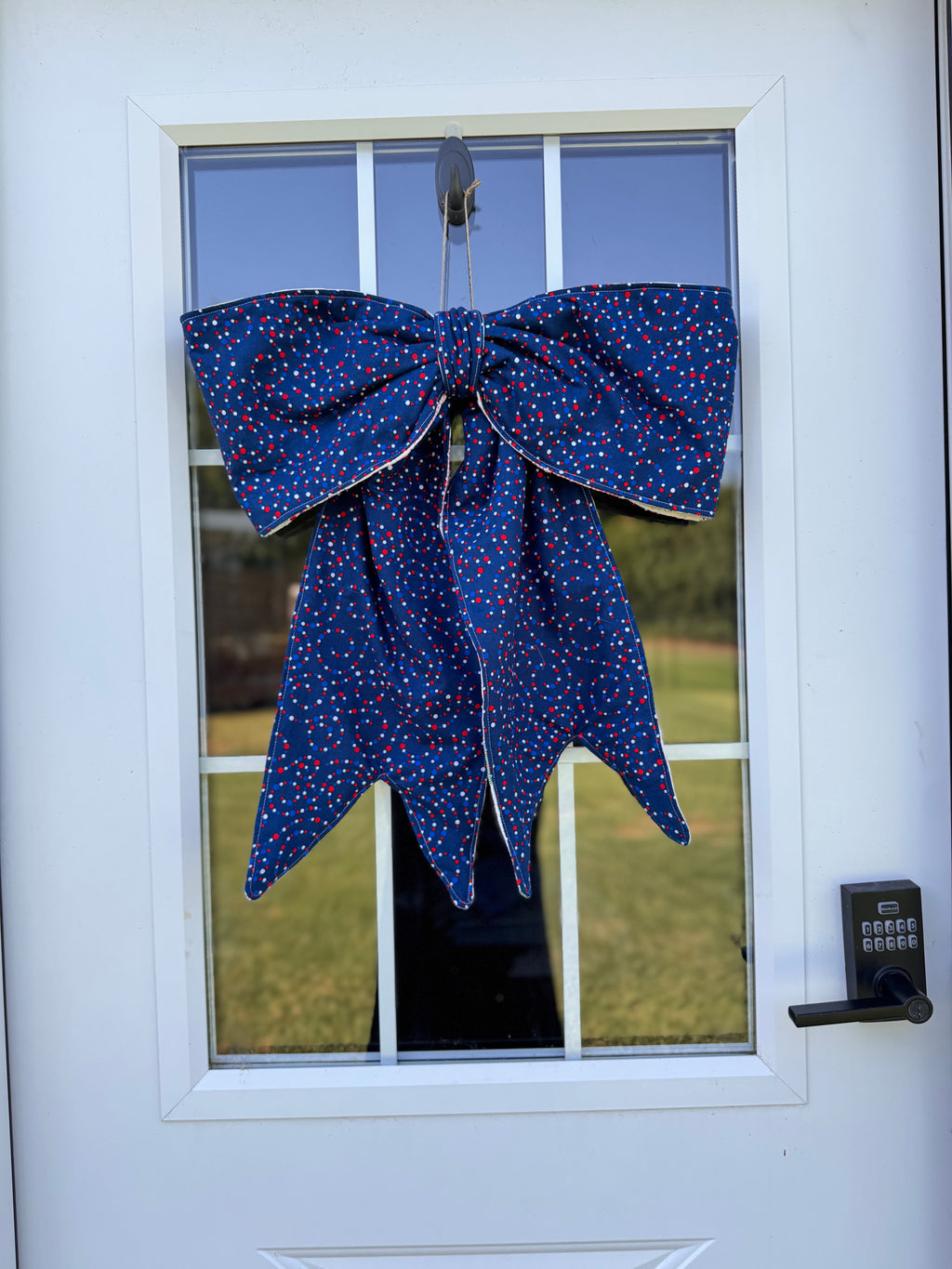quilt bow door hanger no. 3