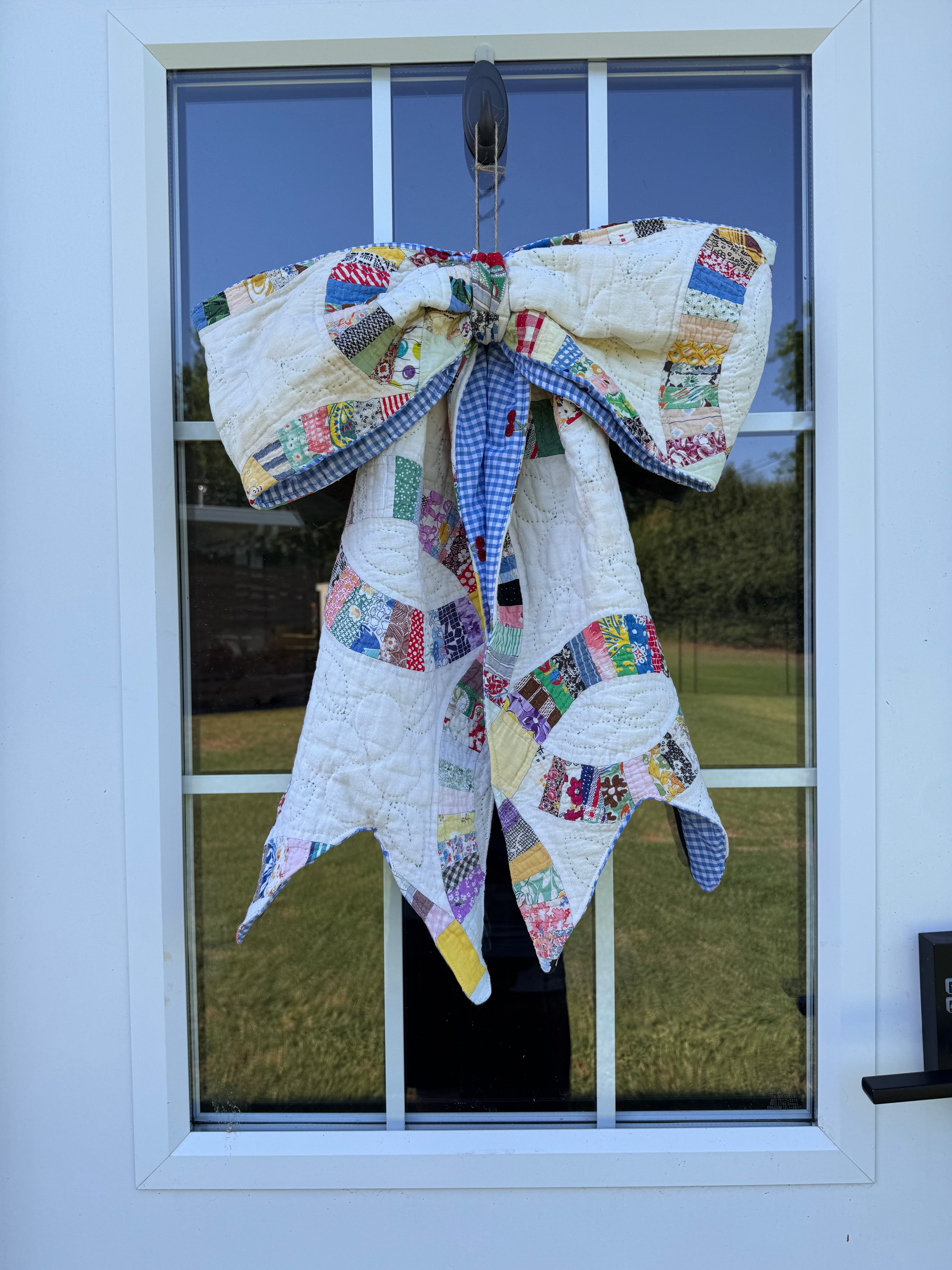 quilt bow door hanger no. 4