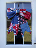 Quilt bow door hanger no. 7